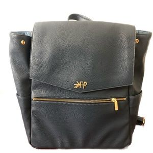Freshly Picked Classic Diaperbag - blue leather